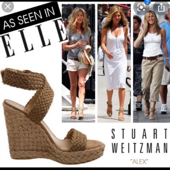 Stuart Weitzman Braided Espadrilles Wedge!